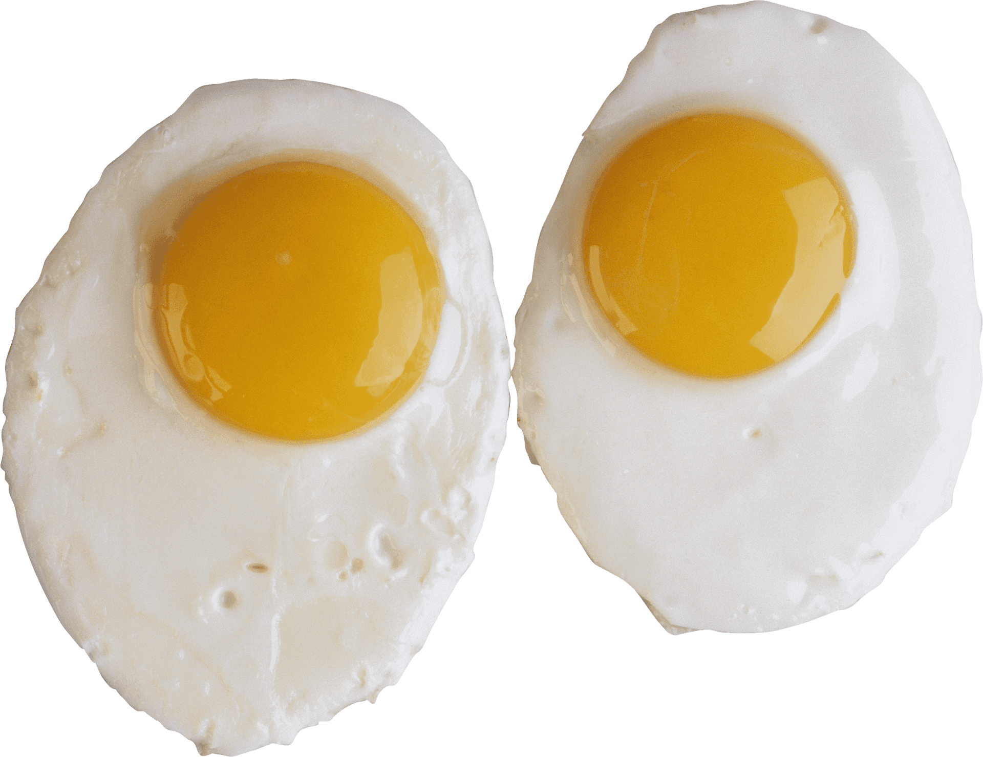 Perfectly Fried Eggs Transparent Background PNG Image