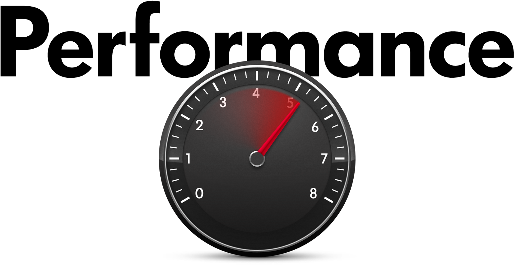 Performance Speedometer Concept PNG Image