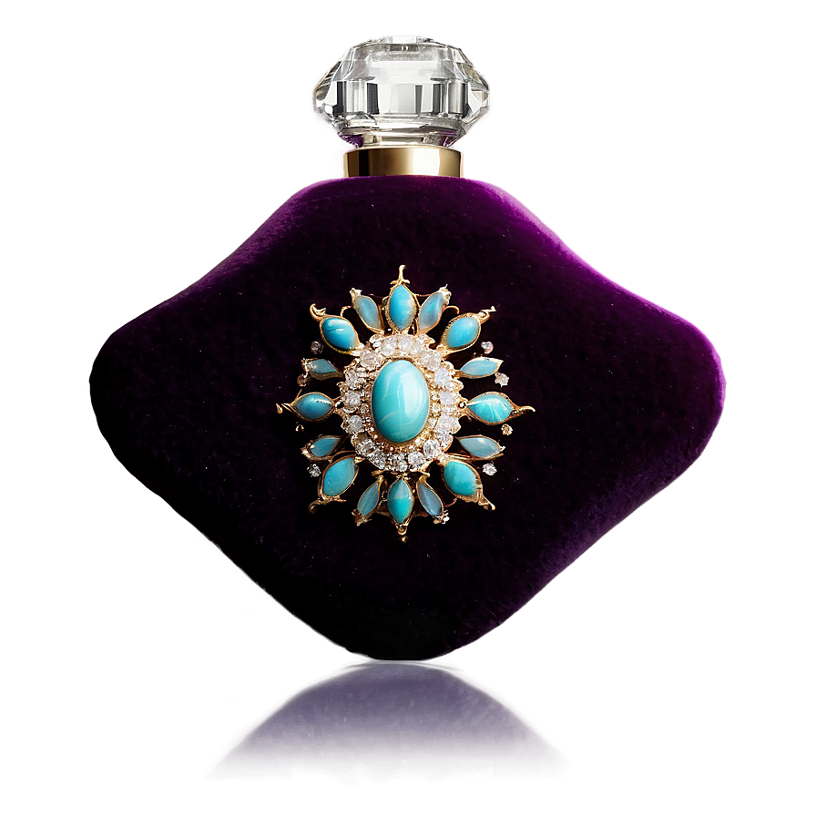 Perfume Bottle With Velvet Pouch Png 20 PNG Image