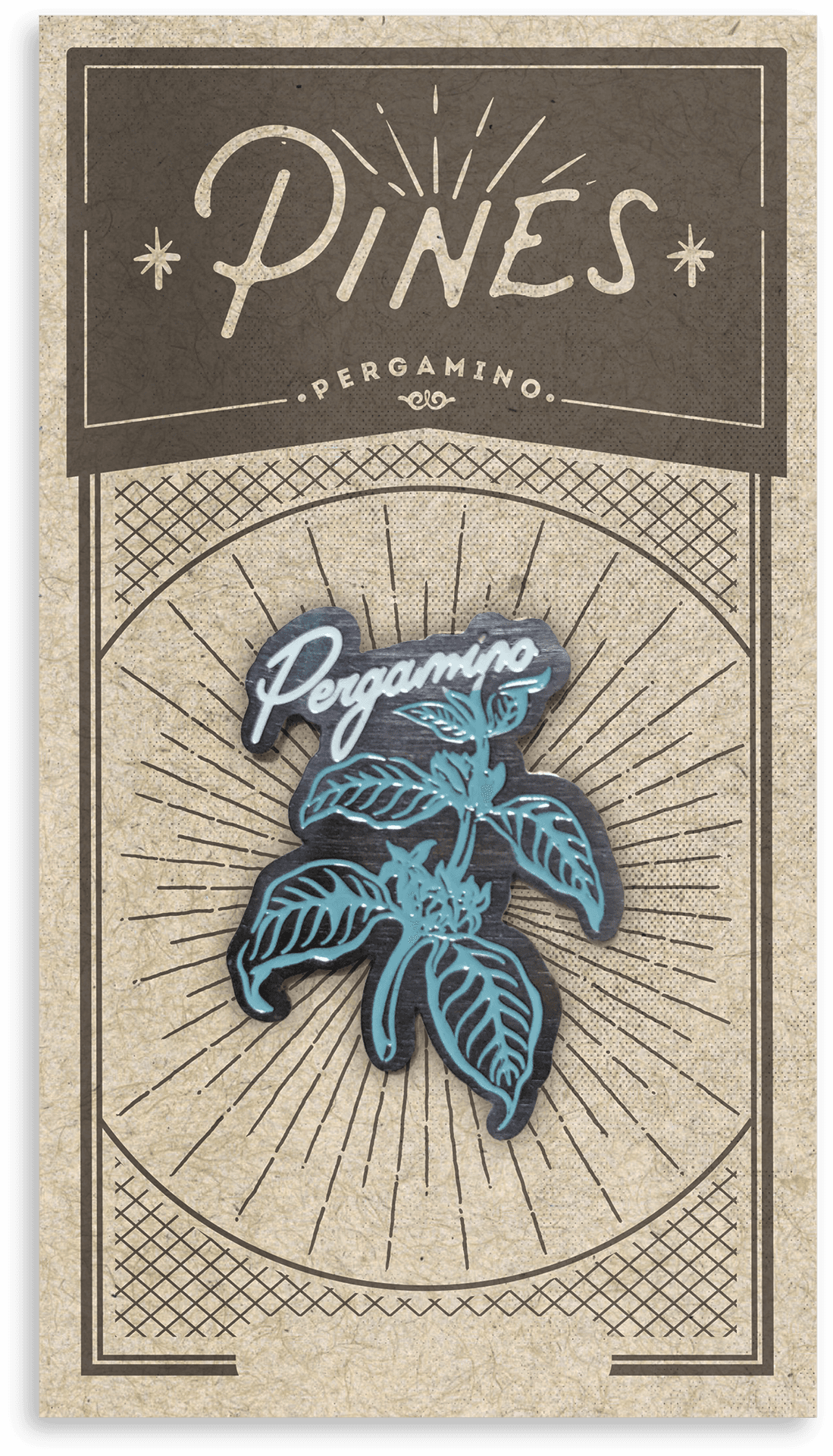 Pergamino Pines Label Design PNG Image