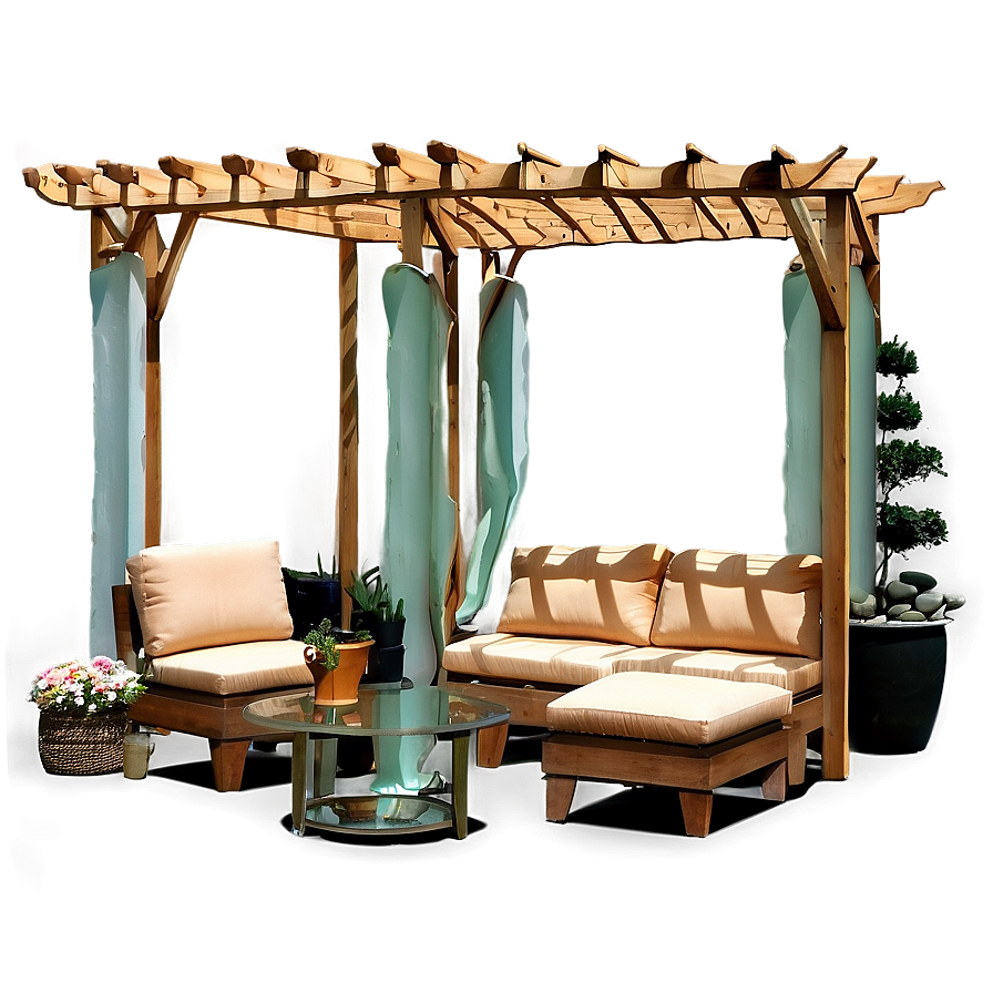 Pergola Over Deck Png Kld PNG Image