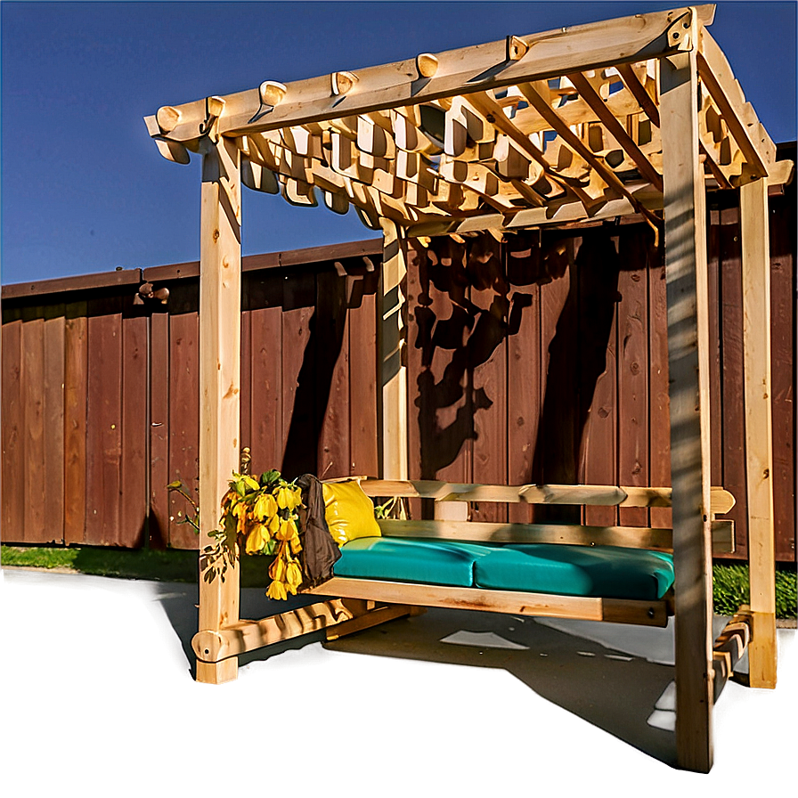 Pergola With Bench Seating Png Lcm PNG Image