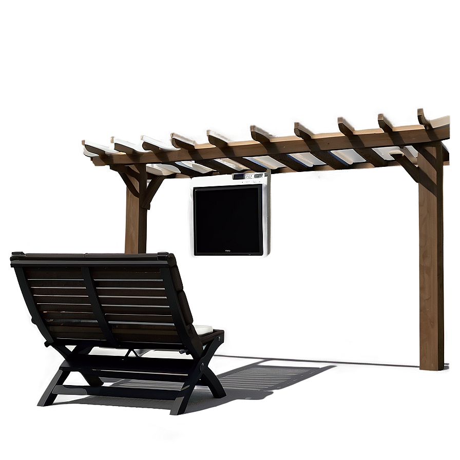 Pergola With Outdoor Tv Png Gkc PNG Image