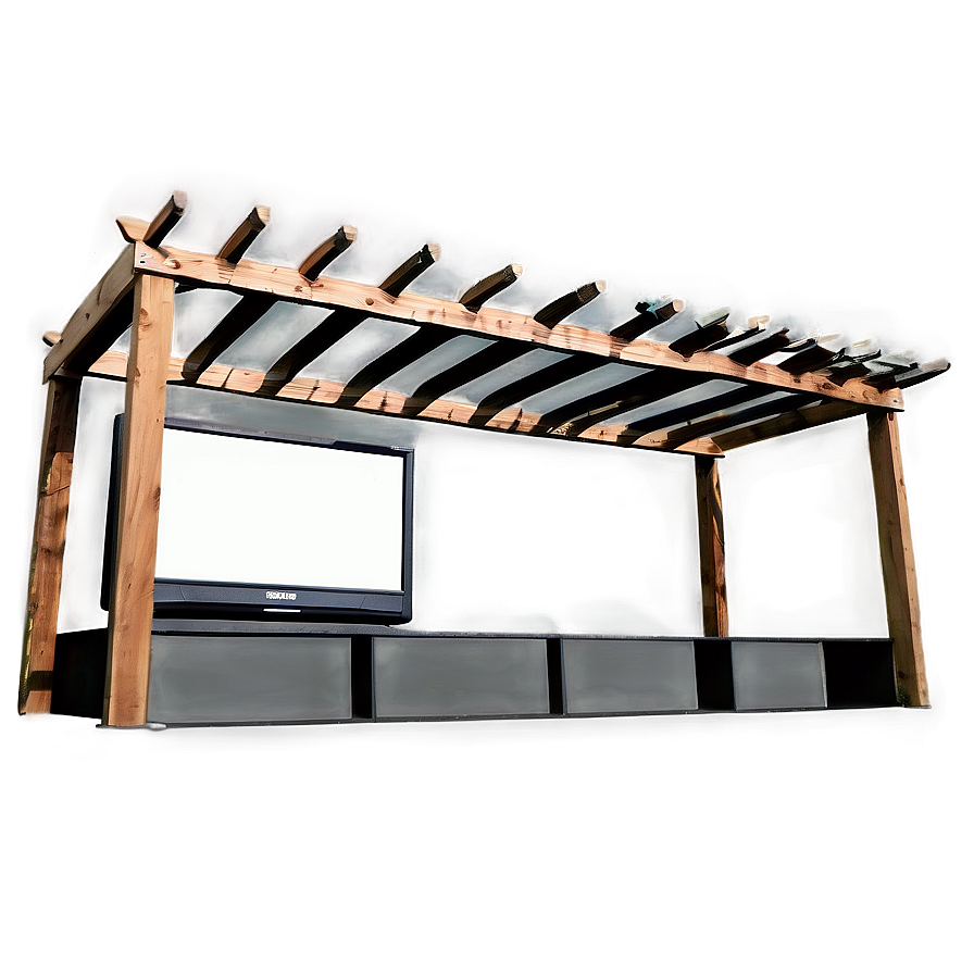 Pergola With Outdoor Tv Png Ulj92 PNG Image