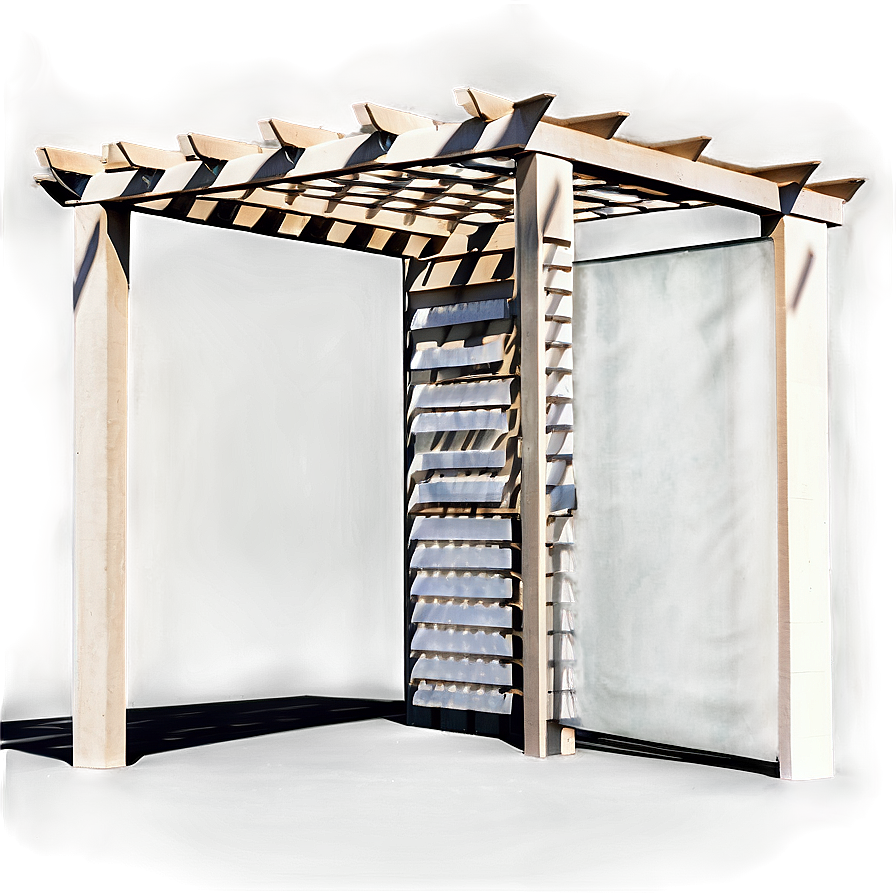 Pergola With Screening Png Fny34 PNG Image