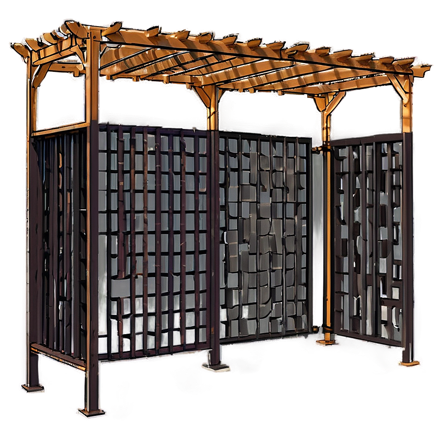 Pergola With Screening Png Rhy5 PNG Image