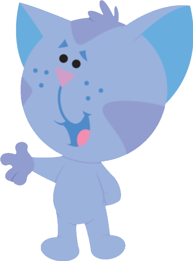 Periwinkle Cartoon Cat Character PNG Image