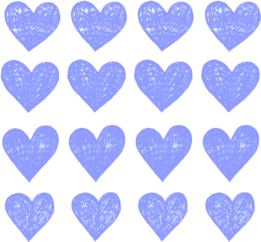 Periwinkle Hearts Pattern PNG Image