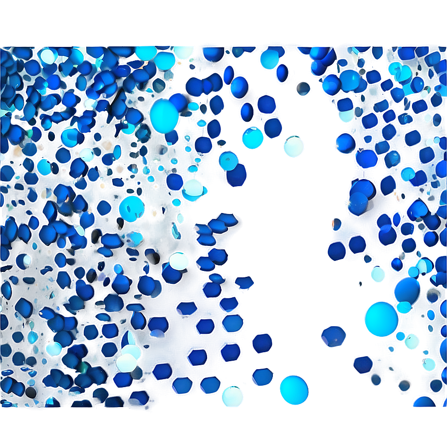 Persian Blue Confetti Splash Png 12 PNG Image