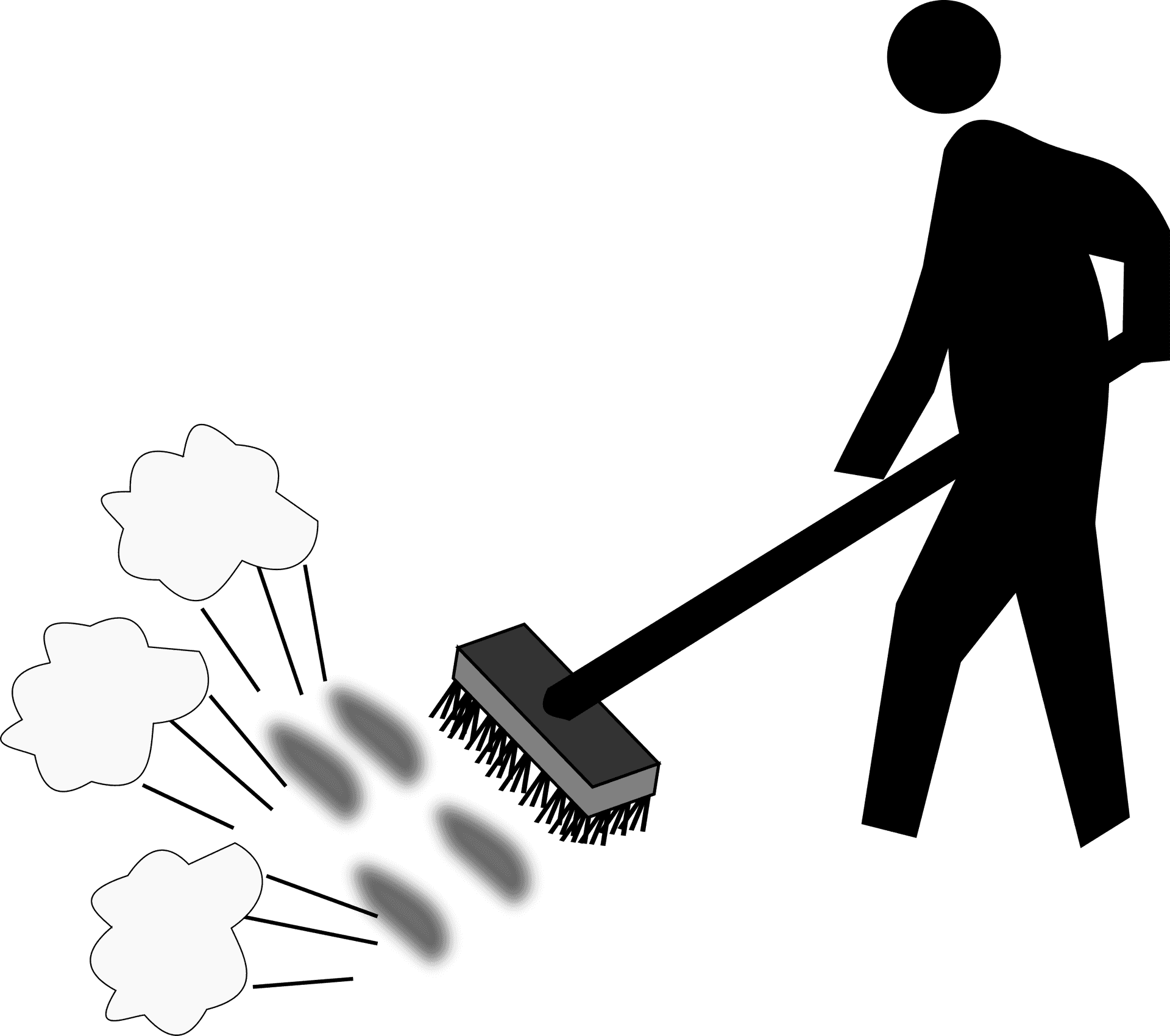 Person Cleaning Up Clipart PNG Image