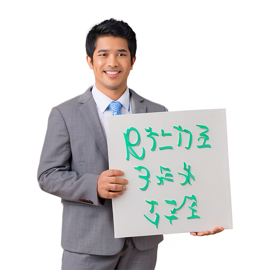 Person Holding Sign Png Olo15 PNG Image