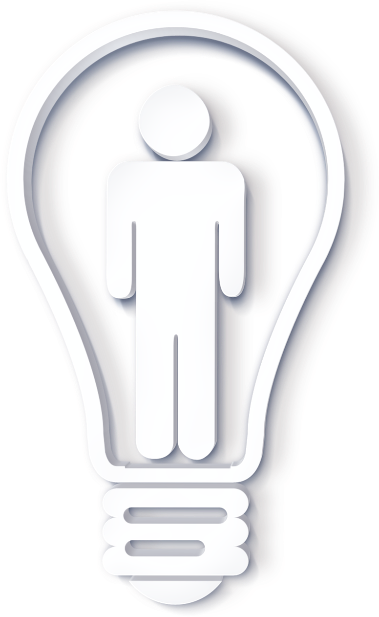 Person Inside Light Bulb_ Idea Concept.png PNG Image