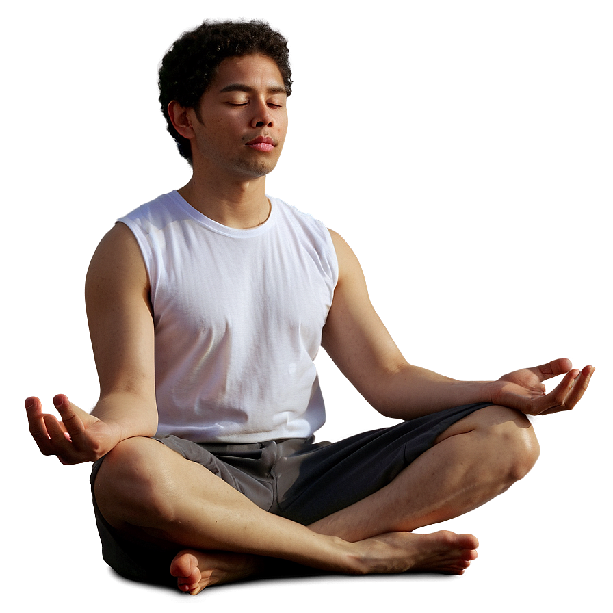 Person Meditating Png 05042024 PNG Image