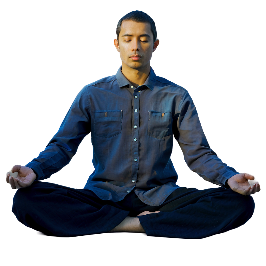 Person Meditating Png 8 PNG Image