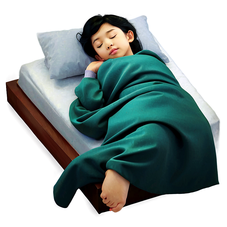 Person Sleeping In Bed Png 05232024 PNG Image