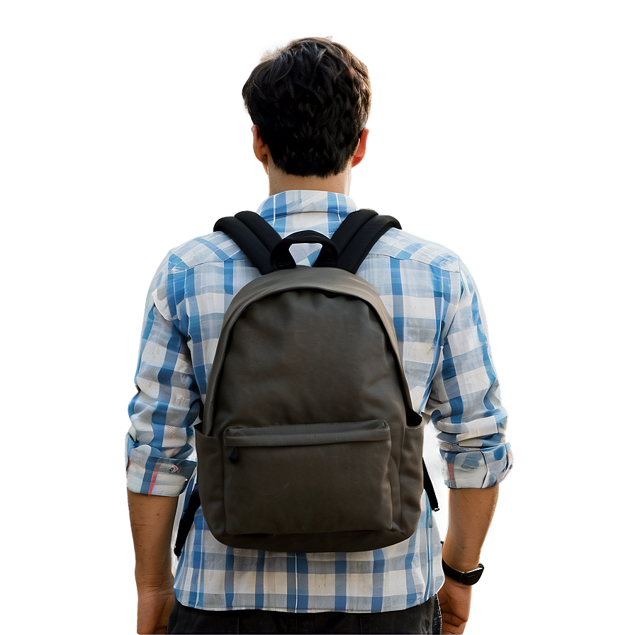 Person With Backpack Png Mgd PNG Image