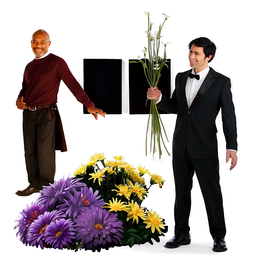 Person With Flowers Png Dhh PNG Image