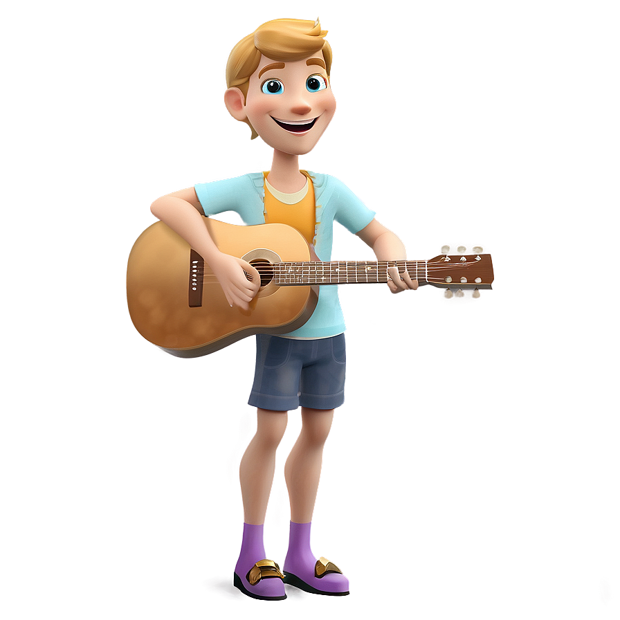 Person With Guitar Png Eok PNG Image