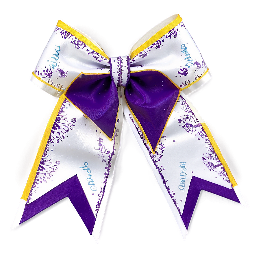 Personalized Cheer Bow Png 5 PNG Image