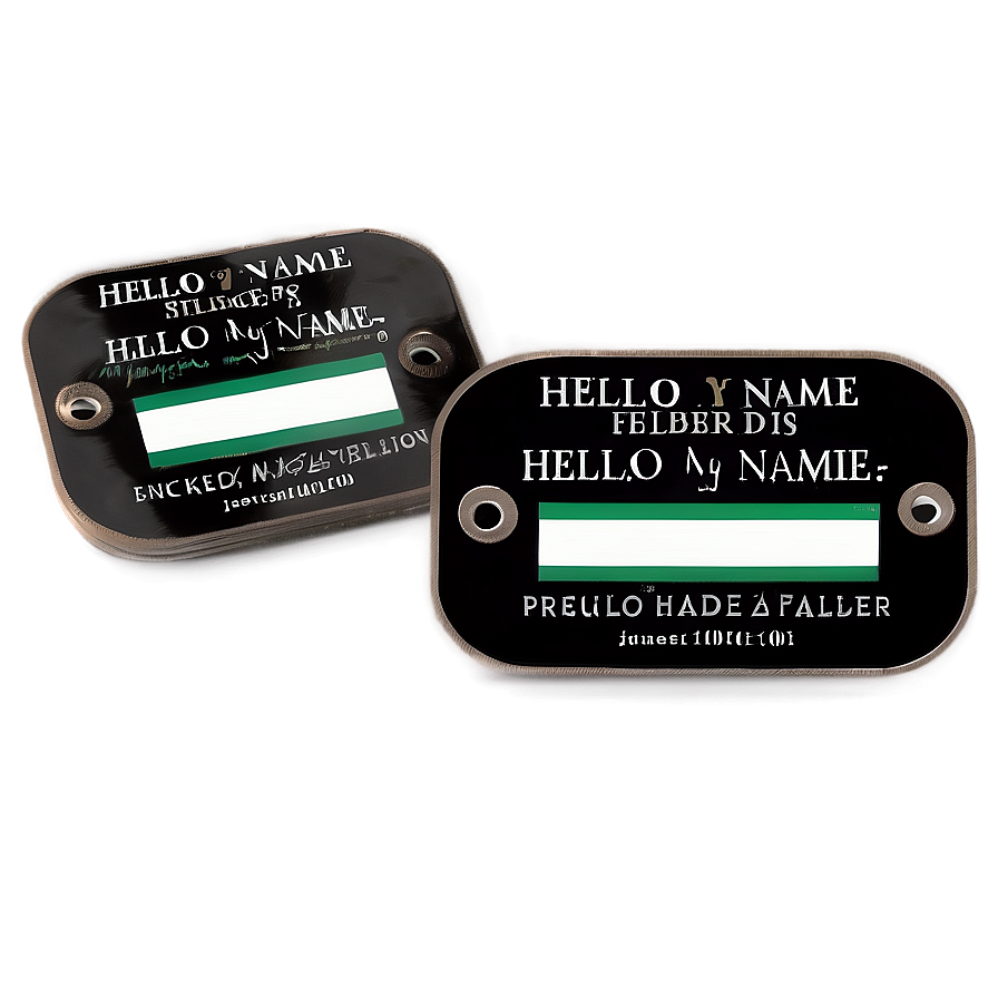 Personalized Hello My Name Is Label Png Oae PNG Image