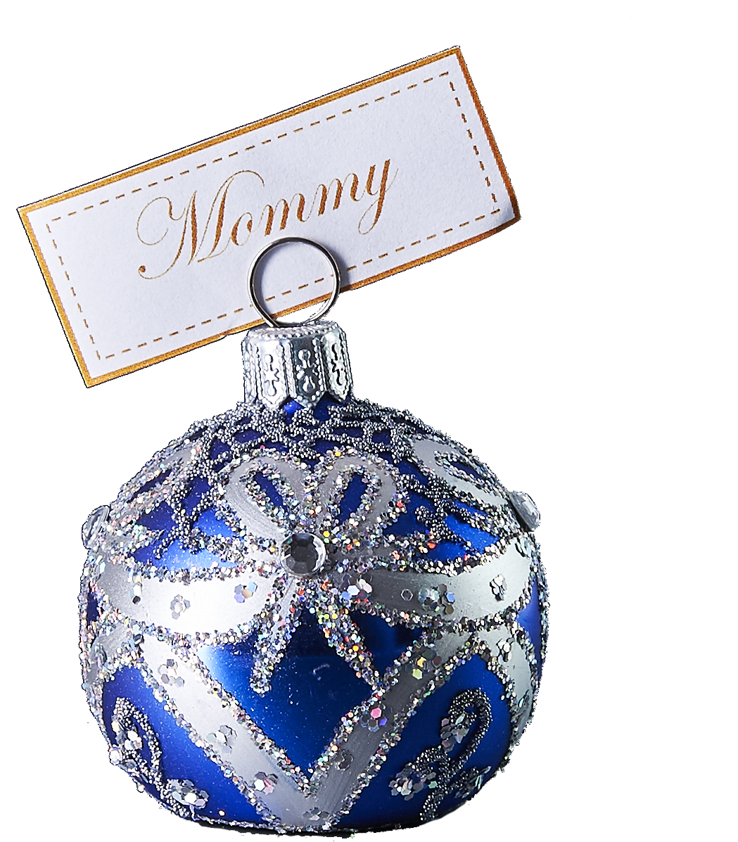 Personalized Mommy Christmas Ornament PNG Image