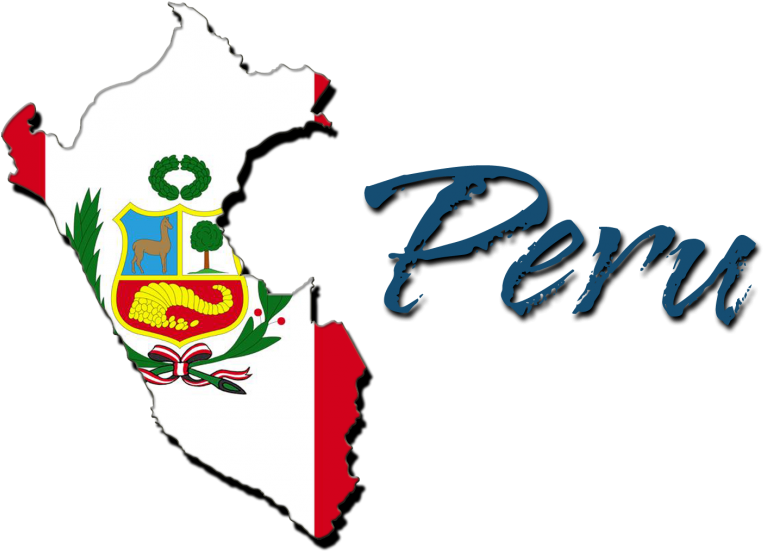 Peru Country Outlineand Name PNG Image