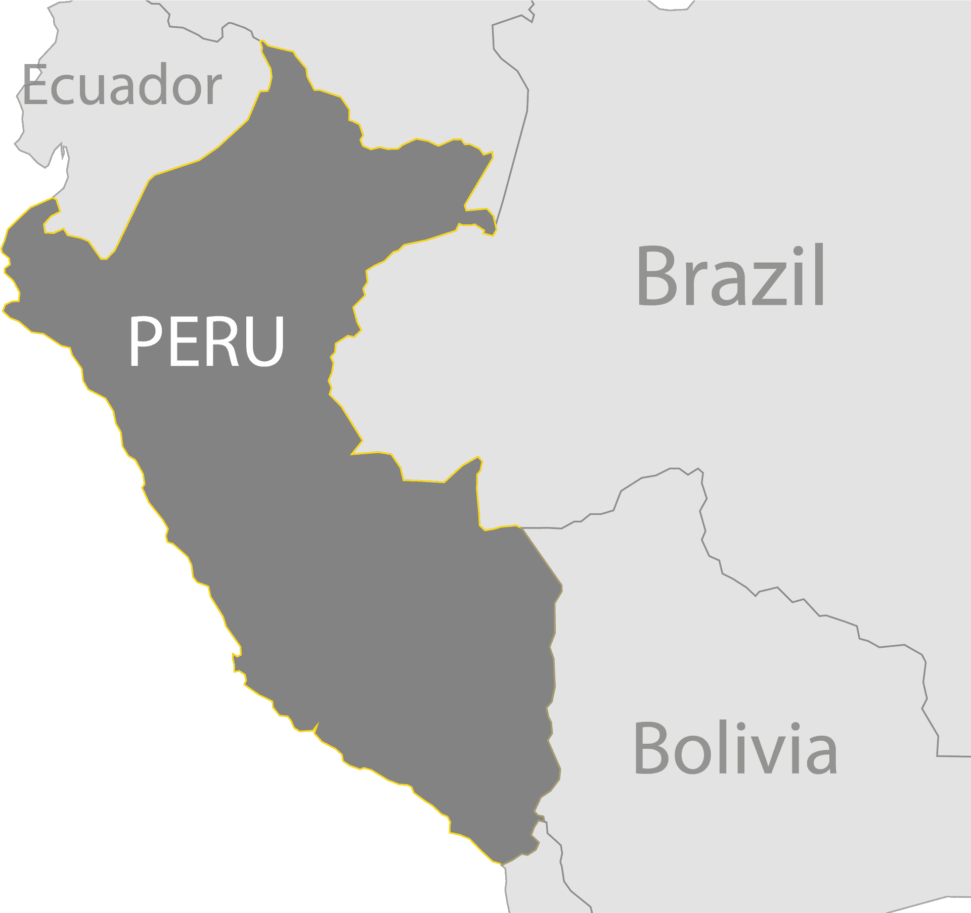 Peru Map Outline PNG Image