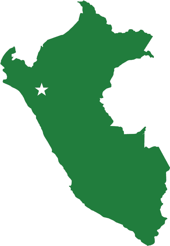 Peru Mapwith Star Marker PNG Image