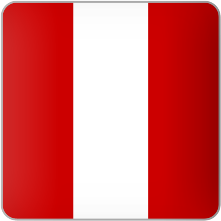 Peruvian Flag Simple Design PNG Image