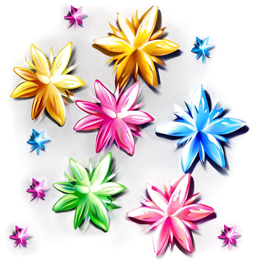 Petals And Stars Png Nmn80 PNG Image