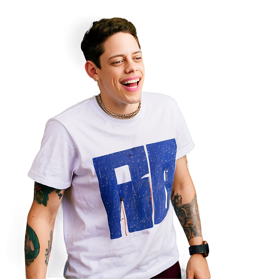 Pete Davidson Laughing Out Loud Png Isc PNG Image