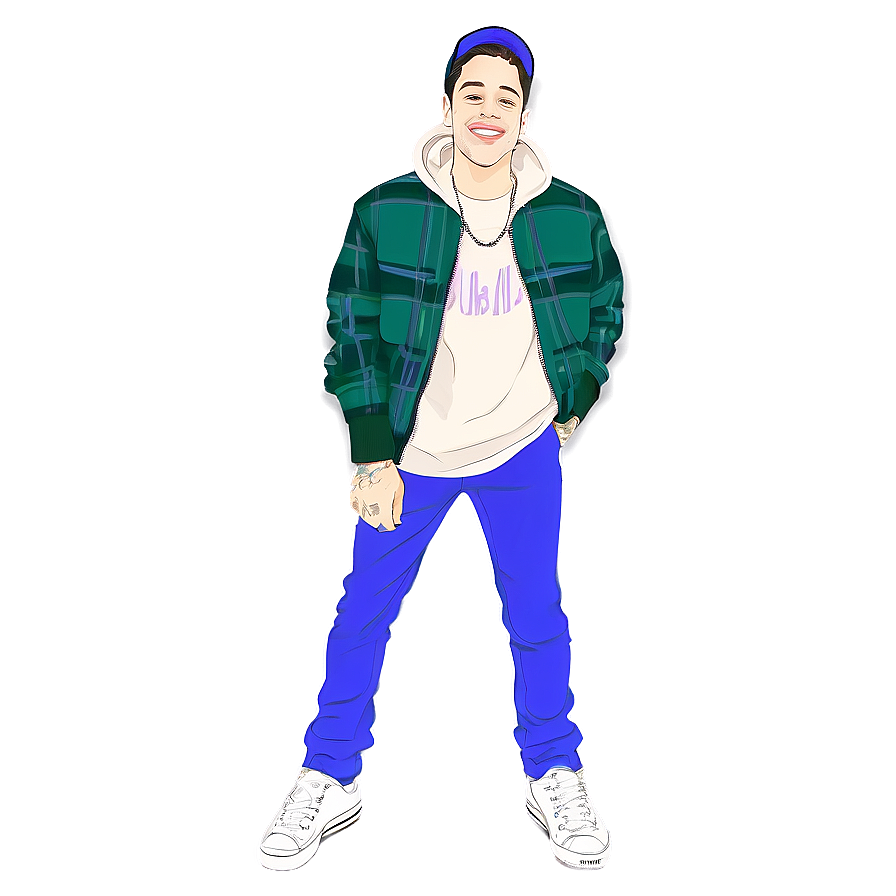 Pete Davidson Vintage Style Png Liq PNG Image