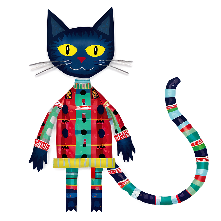 Pete The Cat Saves Christmas Png Tpa90 PNG Image