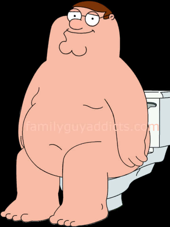 Peter_ Griffin_ On_ Toilet_ Animation PNG Image