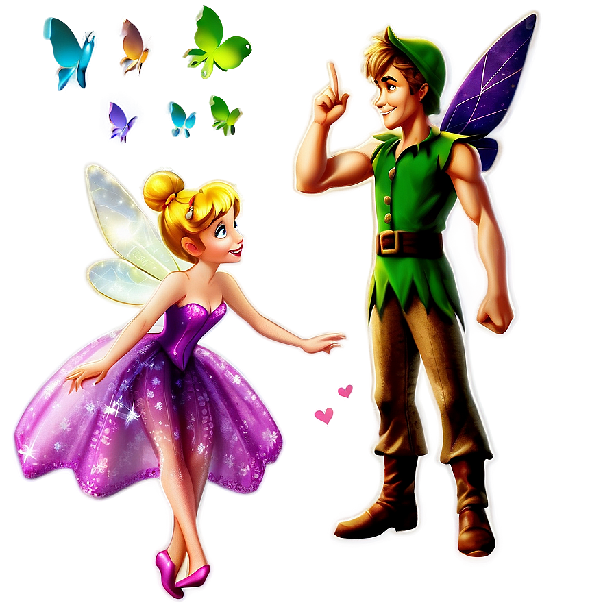 Peter Pan And Tinkerbell Png 06112024 PNG Image