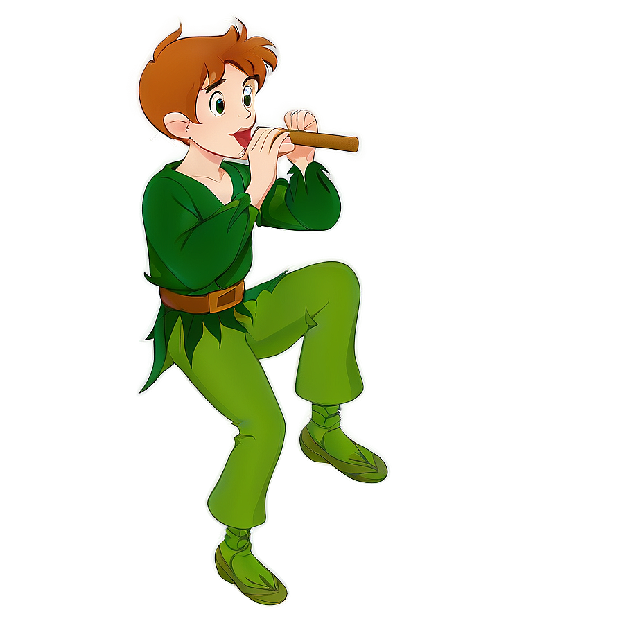 Peter Pan Playing Pan Flute Png 06112024 PNG Image