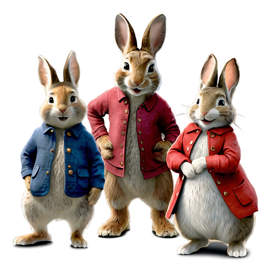 Peter Rabbit And Friends Png 06262024 PNG Image