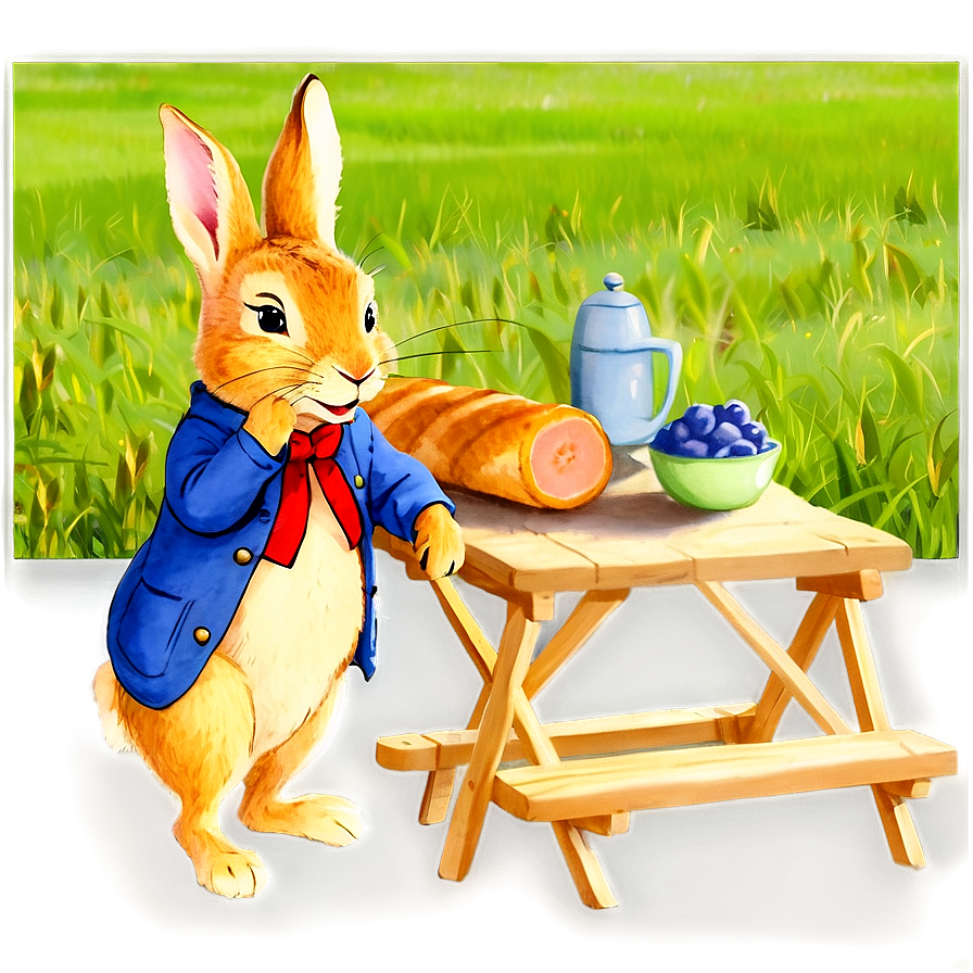 Peter Rabbit Sunny Day Picnic Png Ysn82 PNG Image