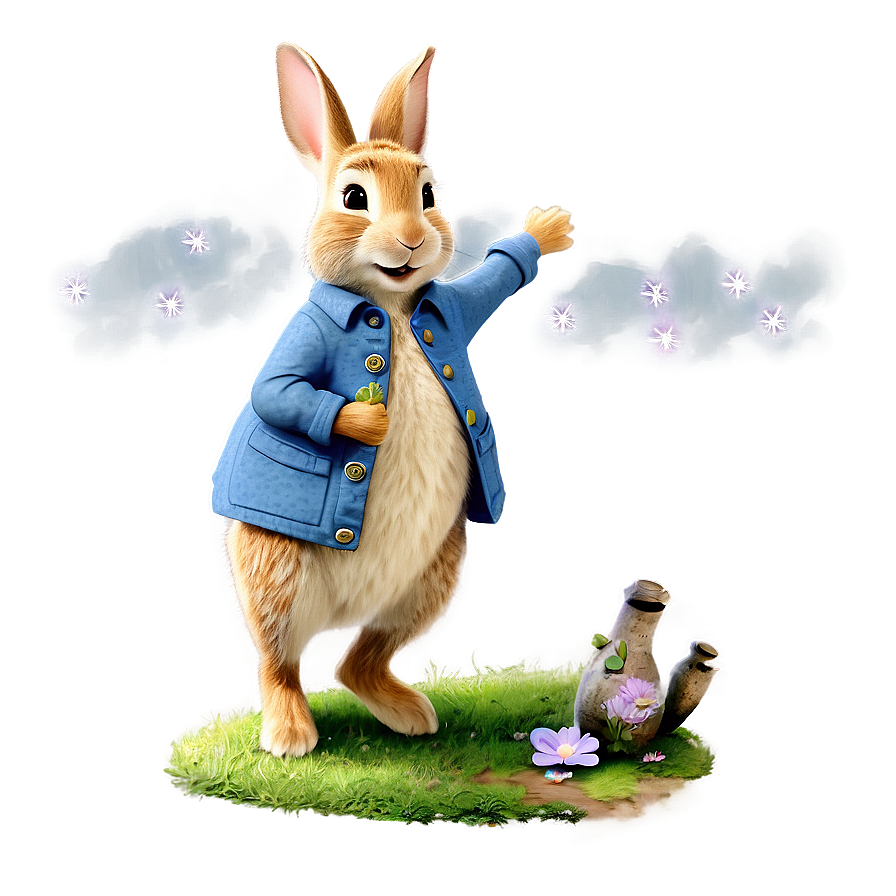 Peter Rabbit Under The Stars Png Qbt PNG Image