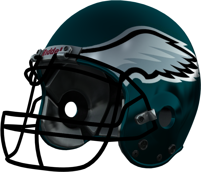 Philadelphia Eagles Football Helmet PNG Image