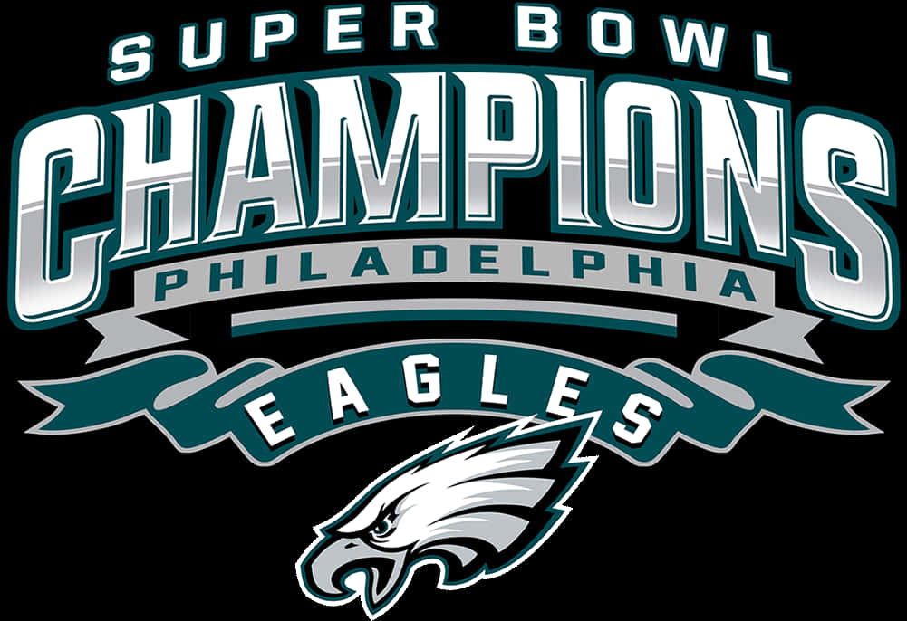 Philadelphia Eagles Super Bowl Champions Logo PNG Image