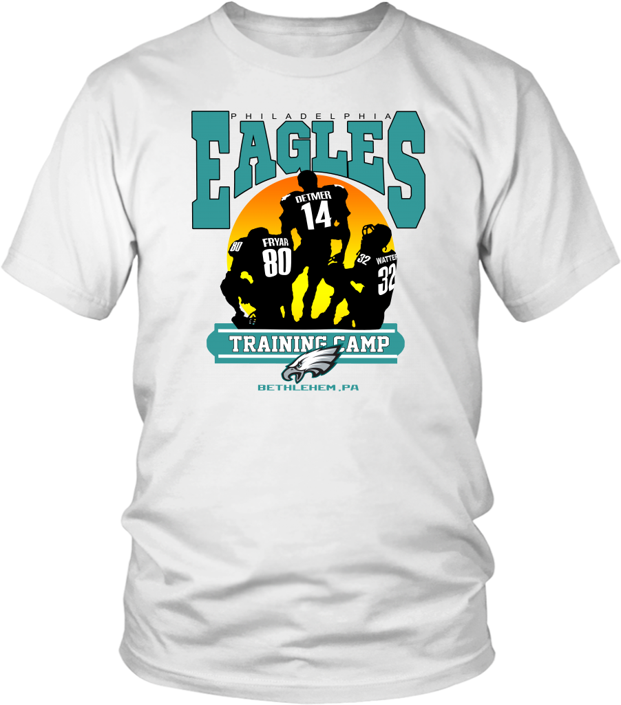 Philadelphia Eagles Training Camp T Shirt PNG Image