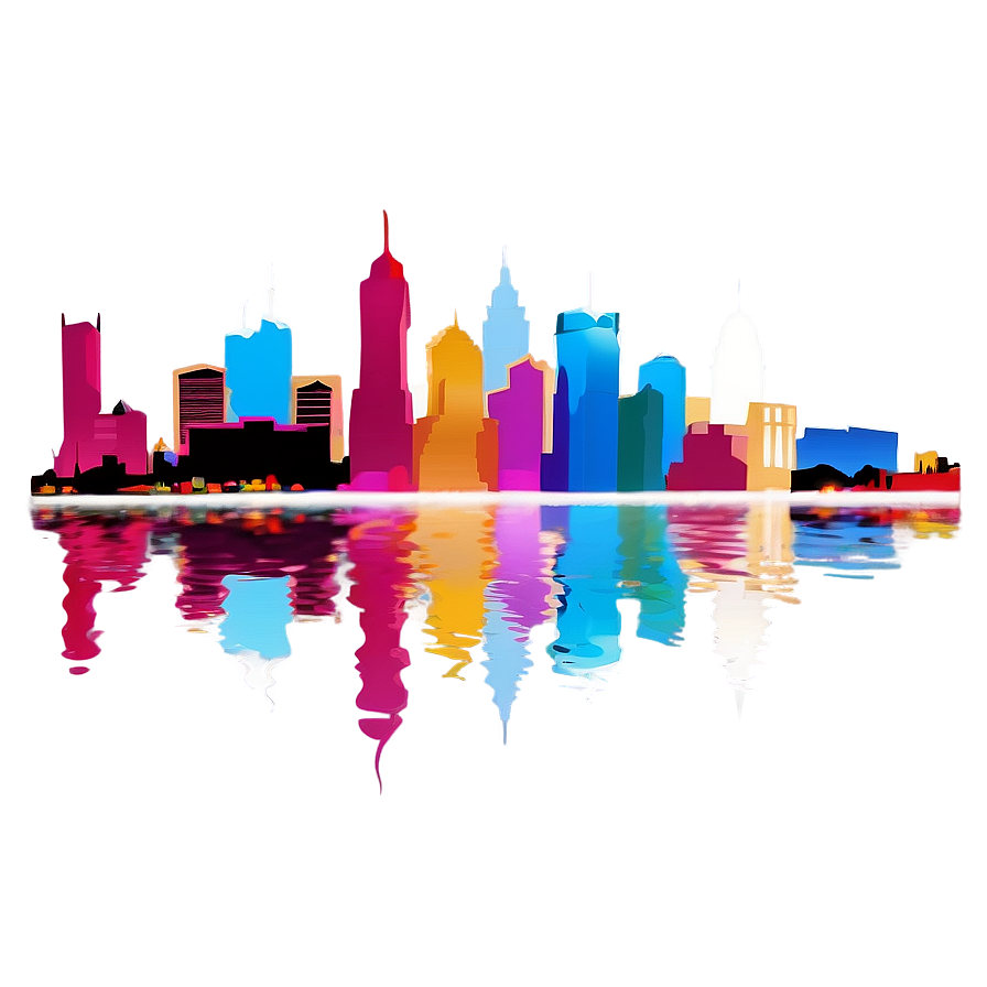 Philadelphia Skyline And Reflection Png Hvd PNG Image