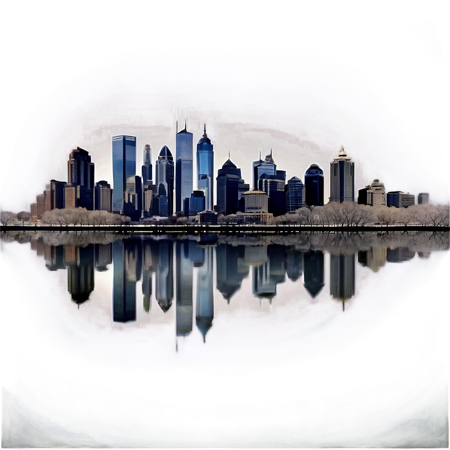 Philadelphia Skyline In Fog Png 31 PNG Image