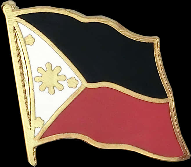 Philippine Flag Lapel Pin PNG Image