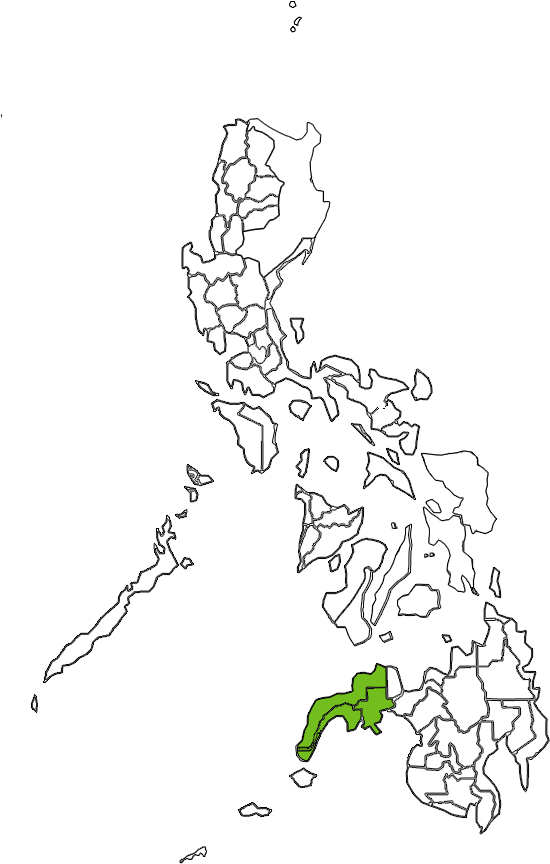 Philippines Map Highlighted Region PNG Image