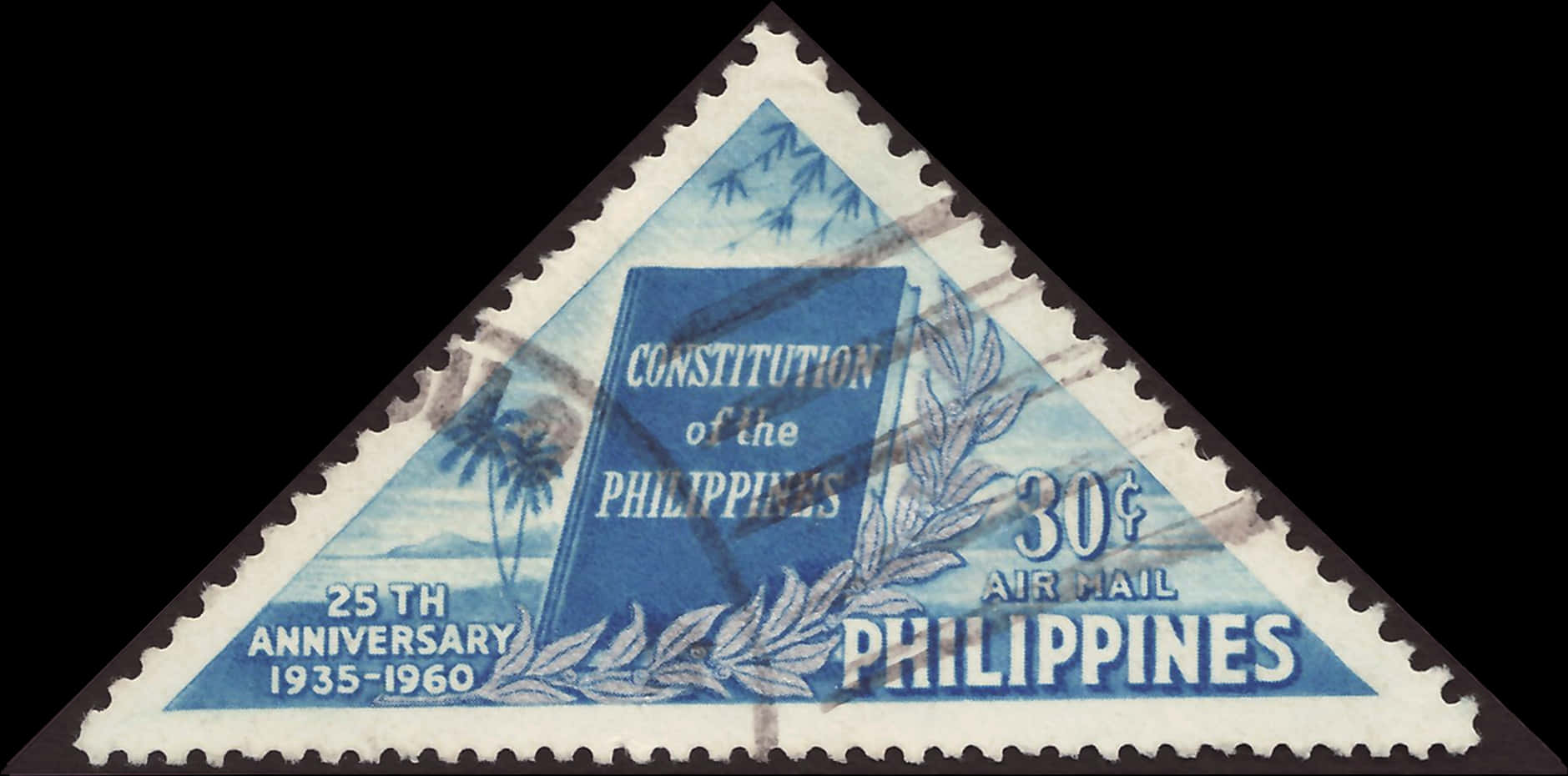 Philippines1960 Constitution Anniversary Stamp PNG Image