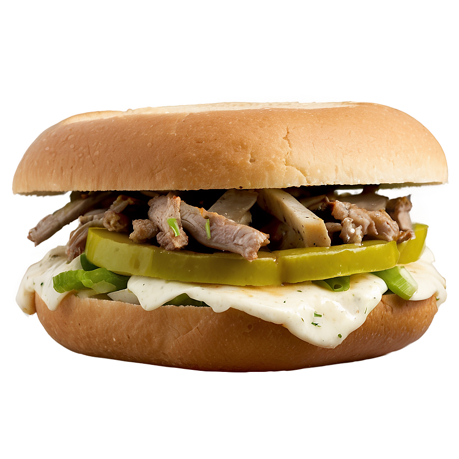 Philly Cheesesteak Chicken Sandwich Png 06132024 PNG Image