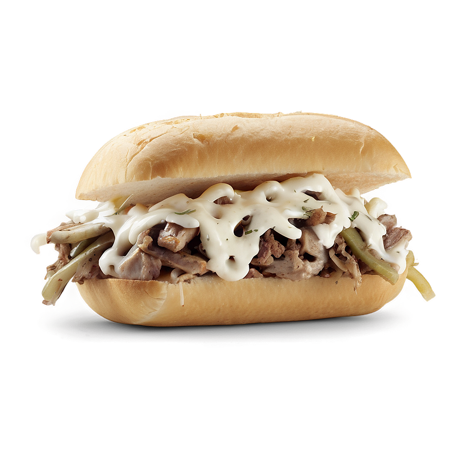 Philly Cheesesteak Chicken Sandwich Png 95 PNG Image