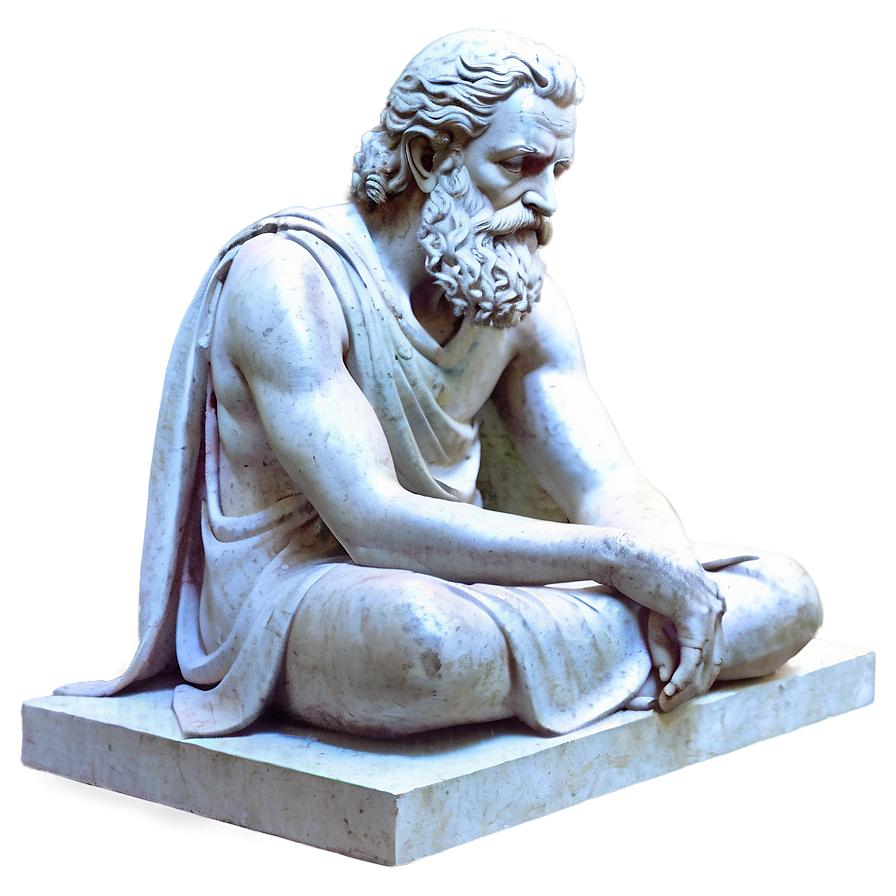 Philosopher Statue Png Vvy64 PNG Image